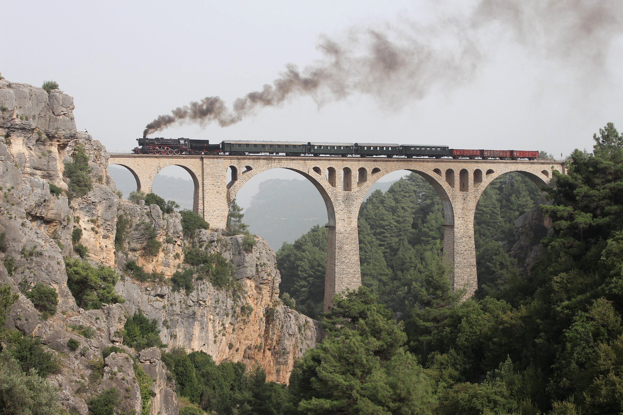 Varda Viaduct ('German Viaduct' built by Imperial German engineers as part of the Baghdad Railway)
